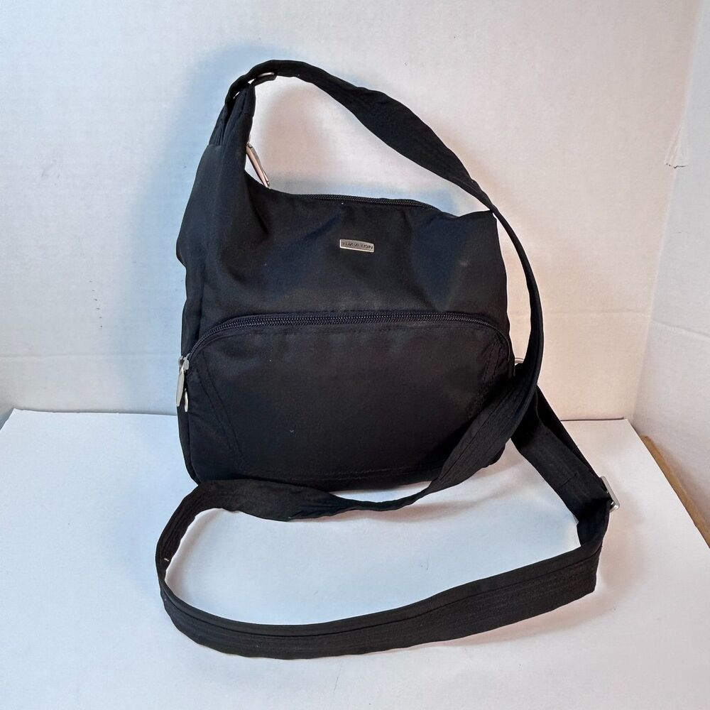 Travelon NWOT Black Nylon Classic Essentials Anti-Theft Travel Crossbody Bag - Picture 3 of 16